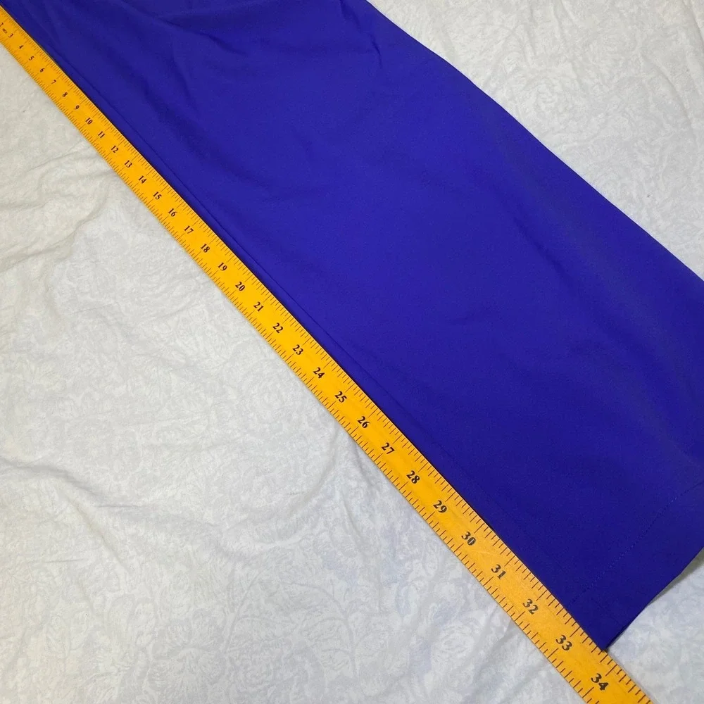 Adidas Golf Pants Men's 38x34 Purple Flat Front Performance Stretch Trousers